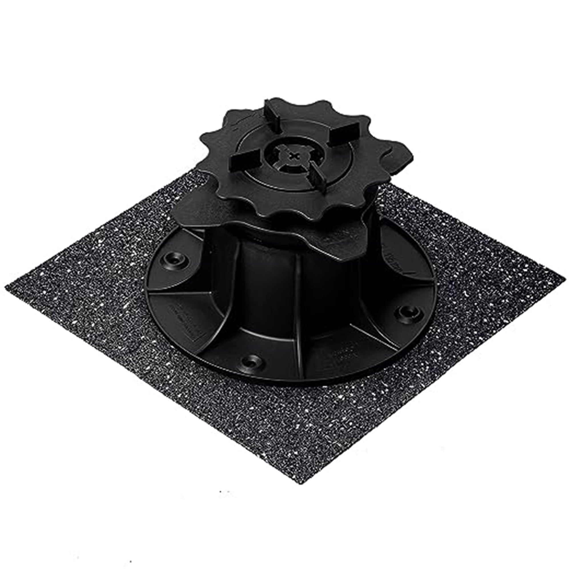 QUICK2FIX® 24 stuks terrasdragers voor stellagers (rubberen pads 195 x 195 x 6,0 mm) voor een stabiele terrasconstructie - Made in Germany QUICK2FIX® 24 stuks terrasdragers voor stellagers (rubberen pads 195 x 195 x 6,0 mm) voor een stabiele terrasconstructie - Made in Germany
