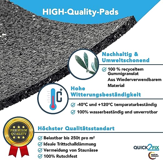 SMZhomeone 2x Gummi-Pads 100x50x30mm - Stoßdämpfer Für Fitnessgeräte