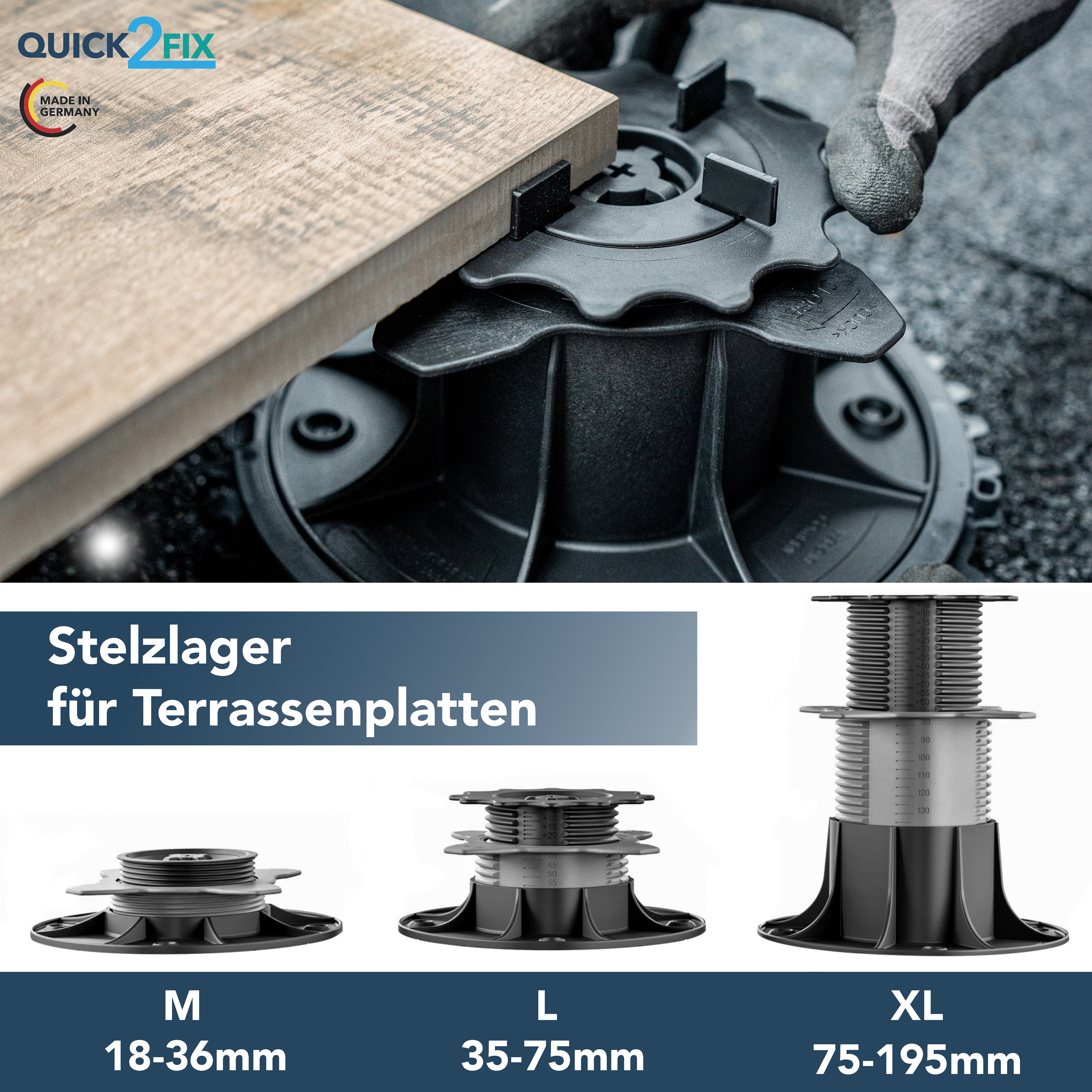 Stelzlager Hohenverstellbar Fur Terrassenplatten